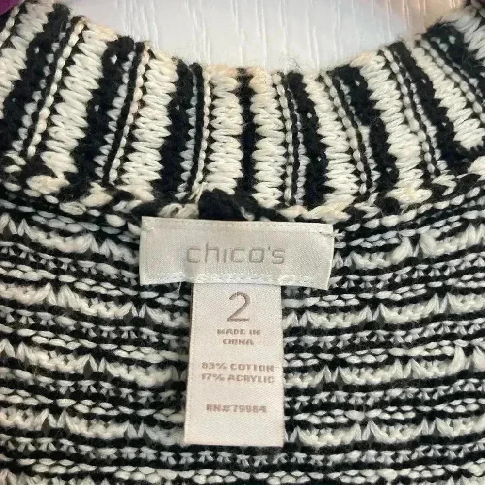Black & White Cardigan by Chico’s - Picture 5 of 7